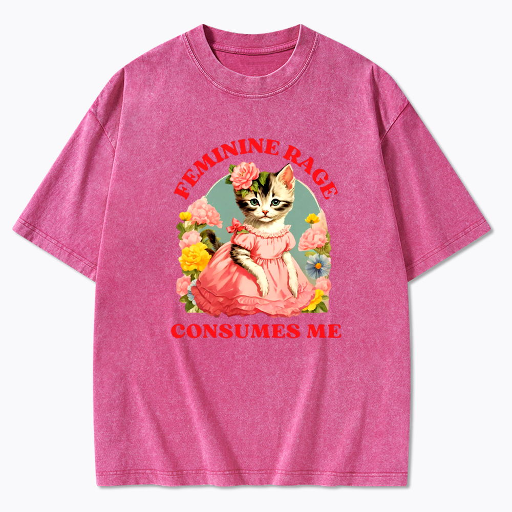 Feminine Rage Washed T-Shirt