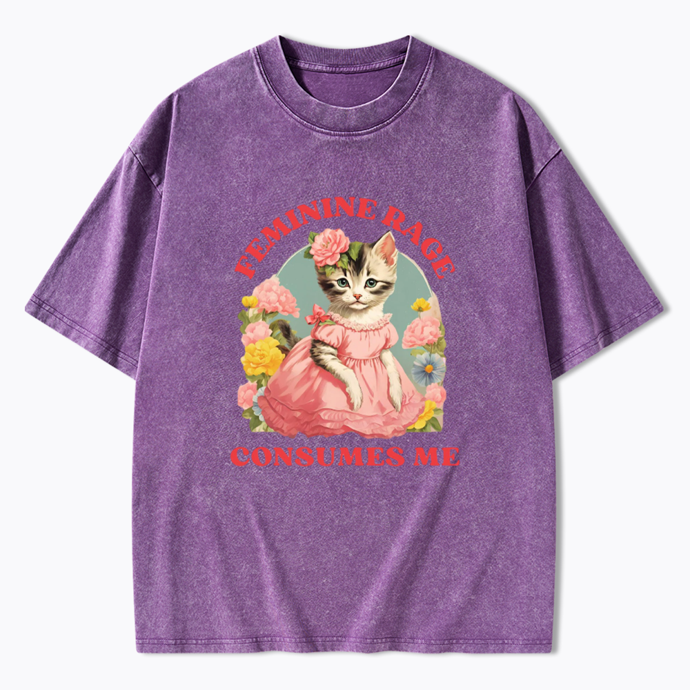 Feminine Rage Washed T-Shirt