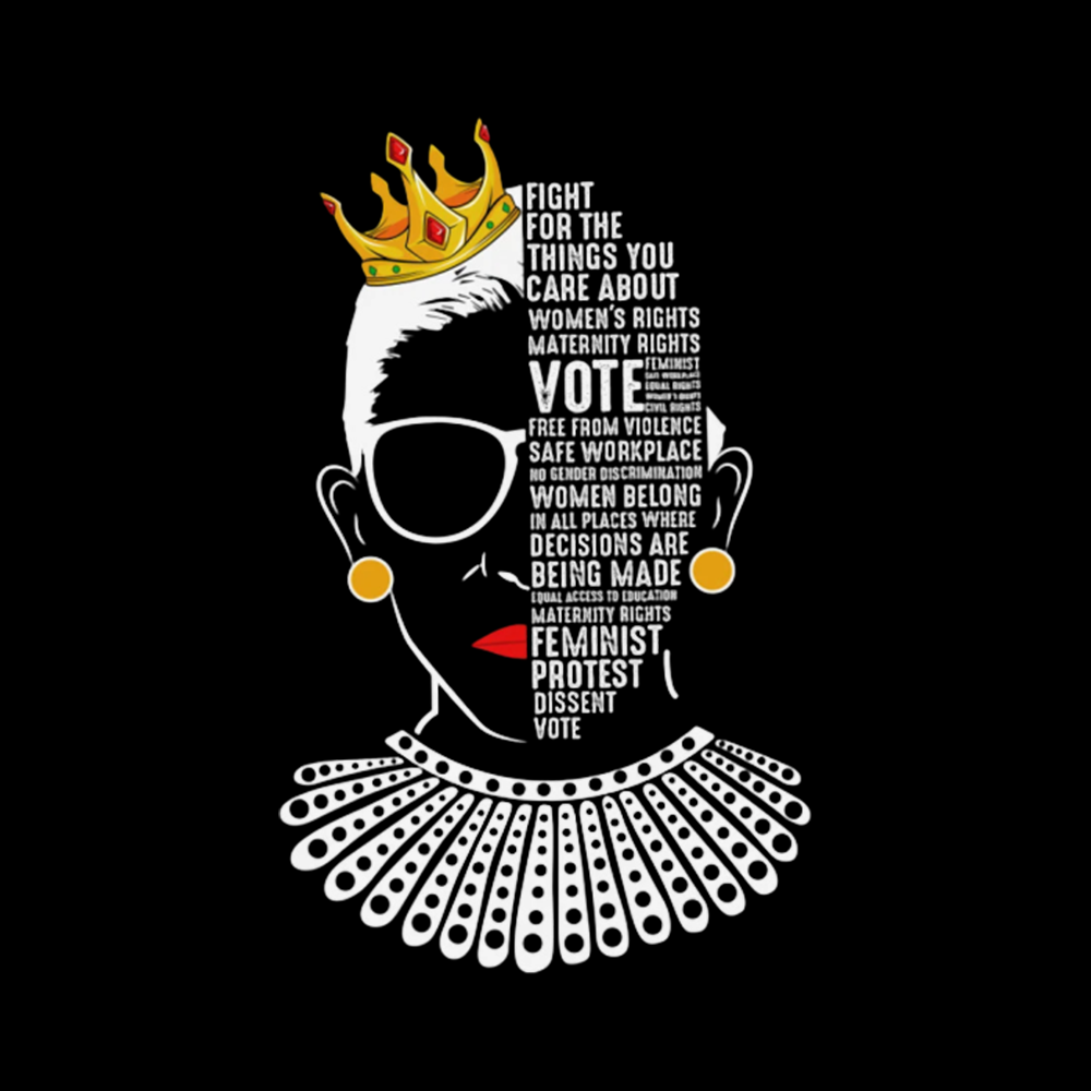 Queen Crown RBG Washed T-Shirt