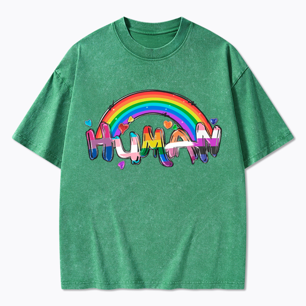 Human Rights LGBTQ Washed T-Shirt
