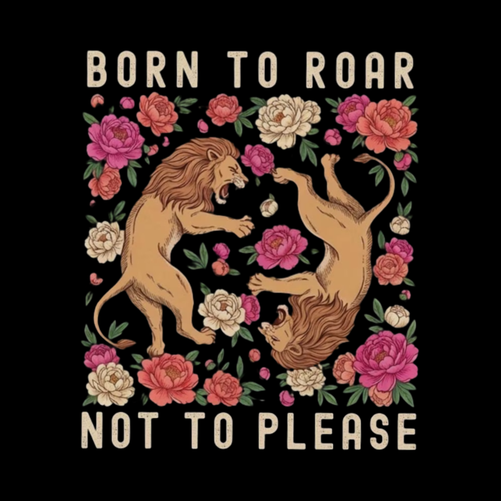 Born To Roar Not To Please V-Neck Classic T-Shirt