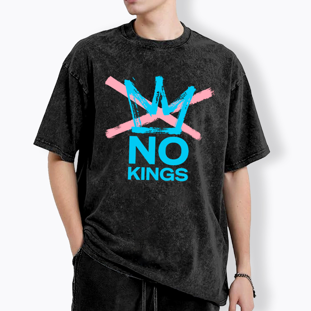 NO KINGS Washed T-Shirt