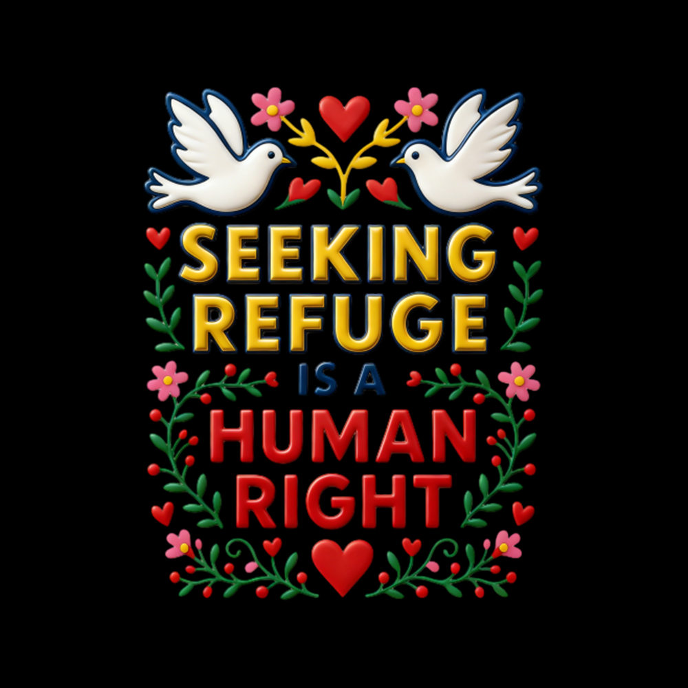 Seeking Refuge is a Human Right Cropped T-Shirt