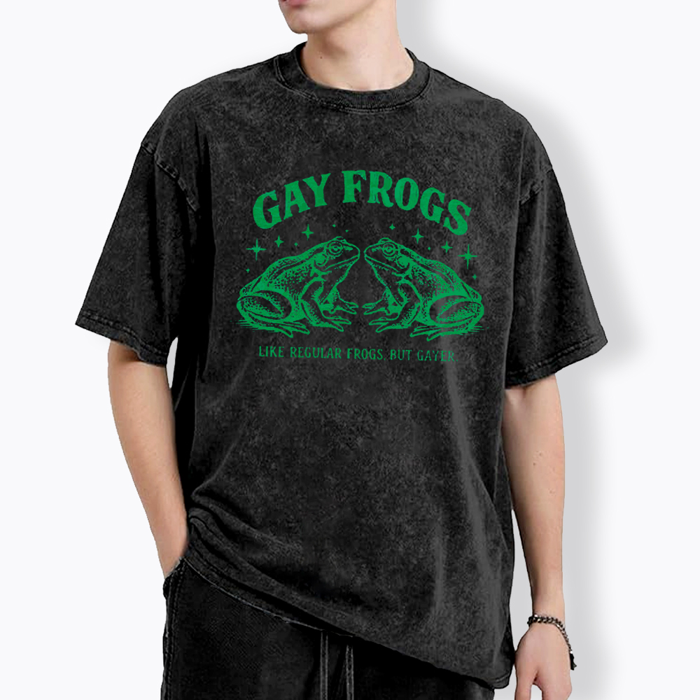 Vintage Gay Frog Washed T-Shirt