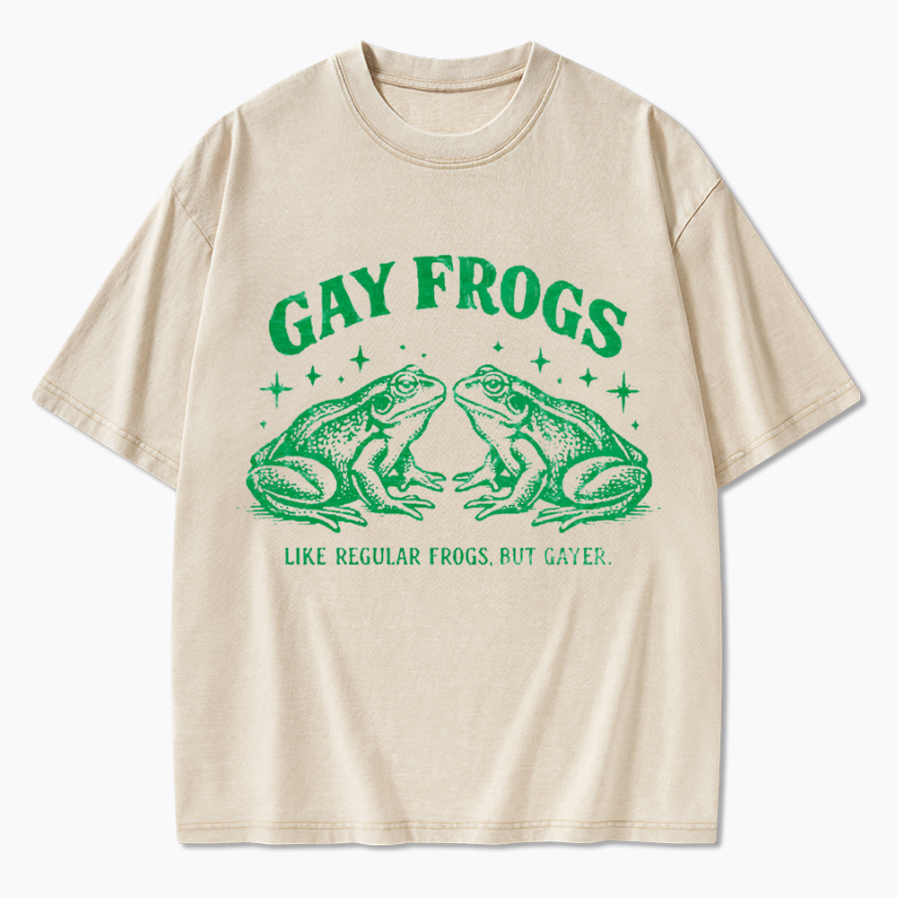 Vintage Gay Frog Washed T-Shirt