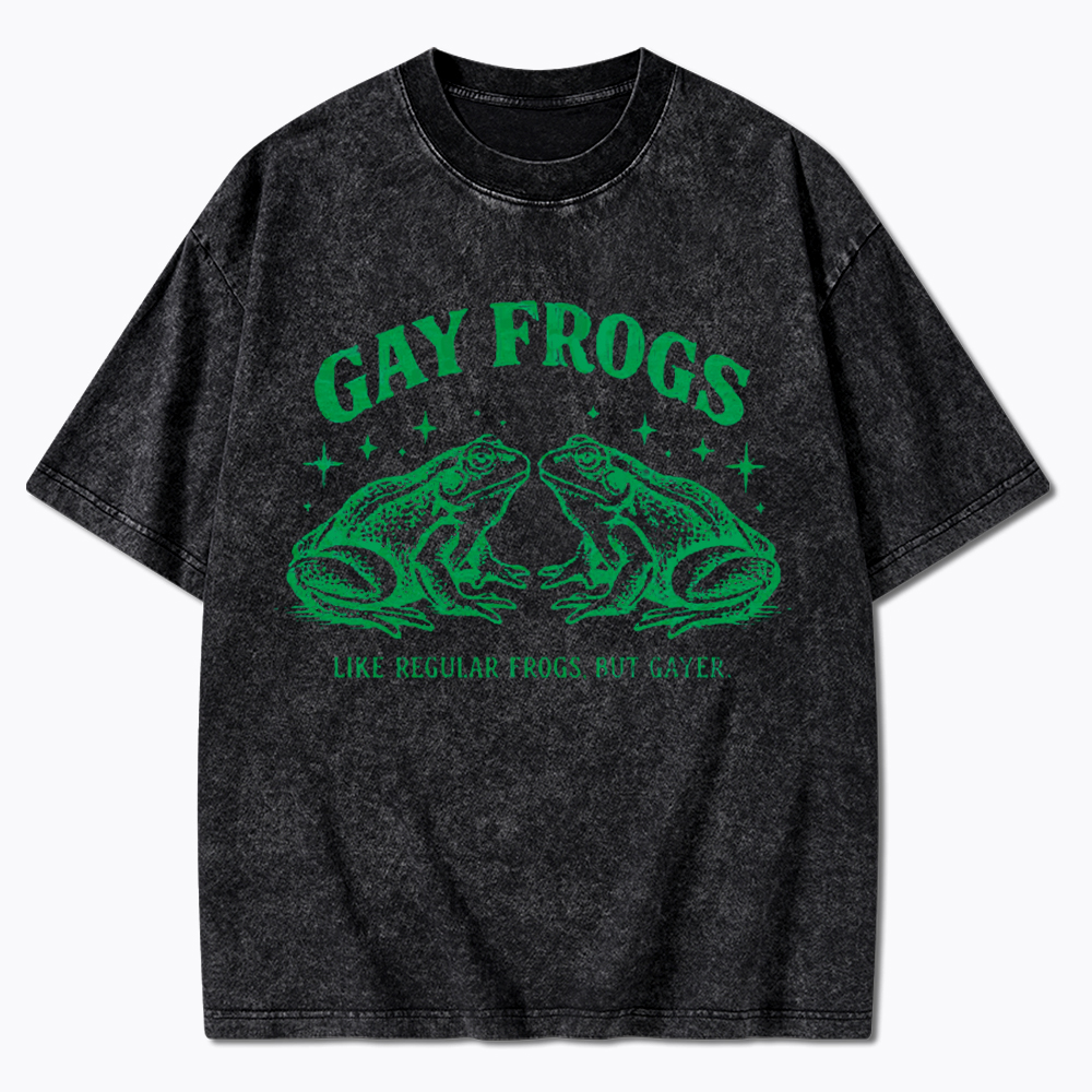 Vintage Gay Frog Washed T-Shirt