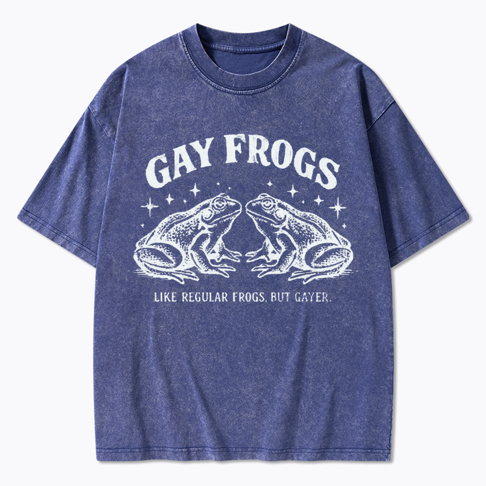 Vintage Gay Frog Washed T-Shirt