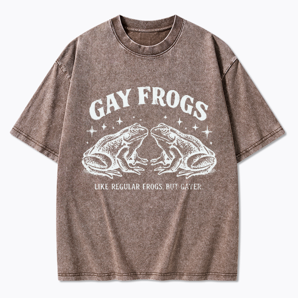 Vintage Gay Frog Washed T-Shirt