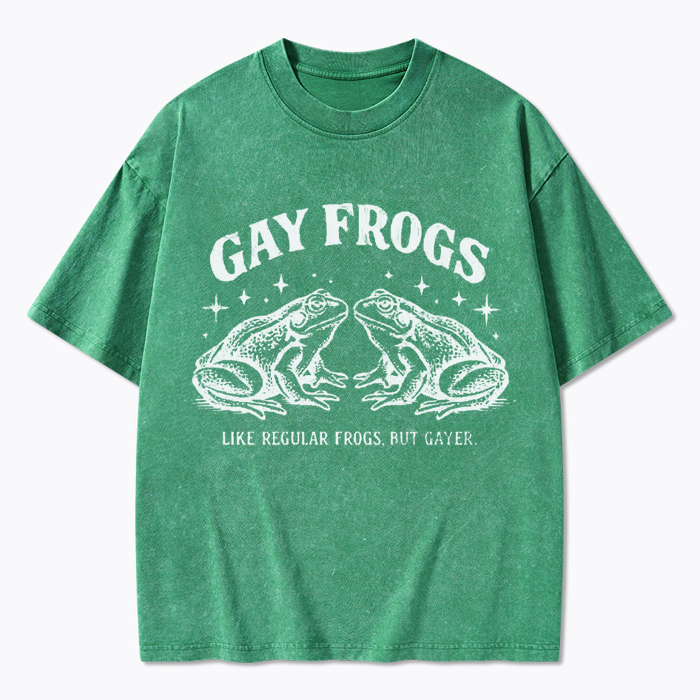 Vintage Gay Frog Washed T-Shirt