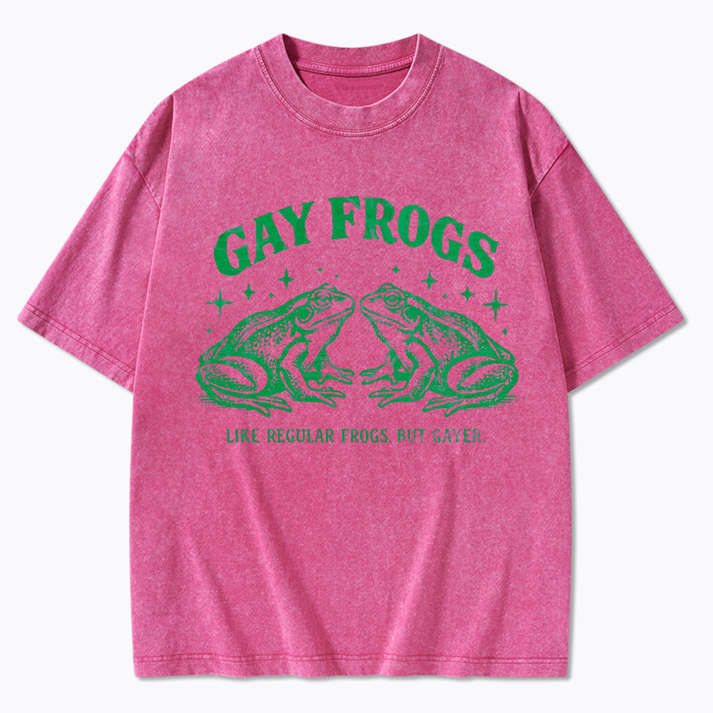 Vintage Gay Frog Washed T-Shirt
