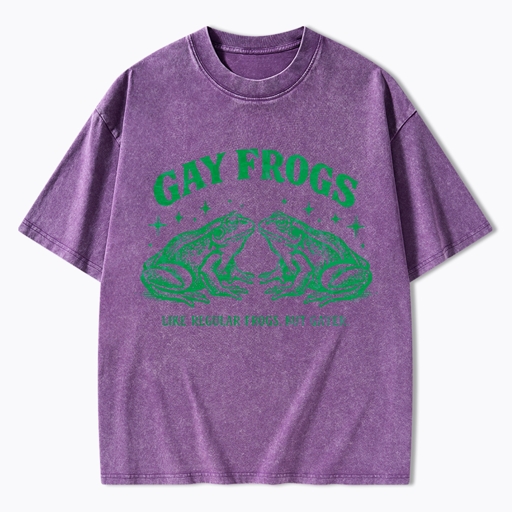 Vintage Gay Frog Washed T-Shirt