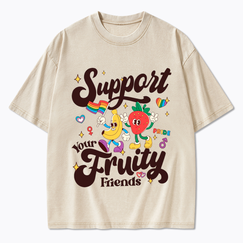 Support Your Fruity Friends Washed T-Shirt
