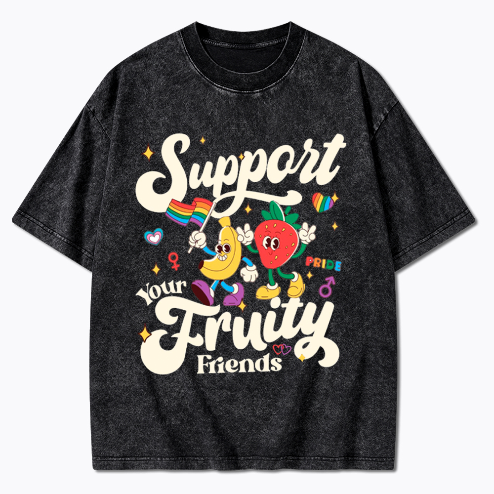 Support Your Fruity Friends Washed T-Shirt
