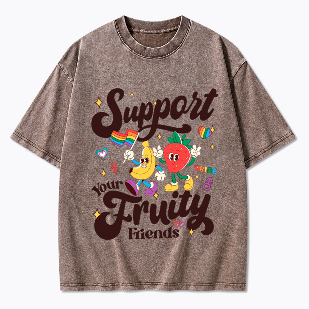 Support Your Fruity Friends Washed T-Shirt