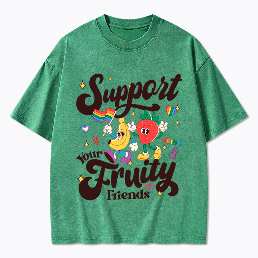 Support Your Fruity Friends Washed T-Shirt