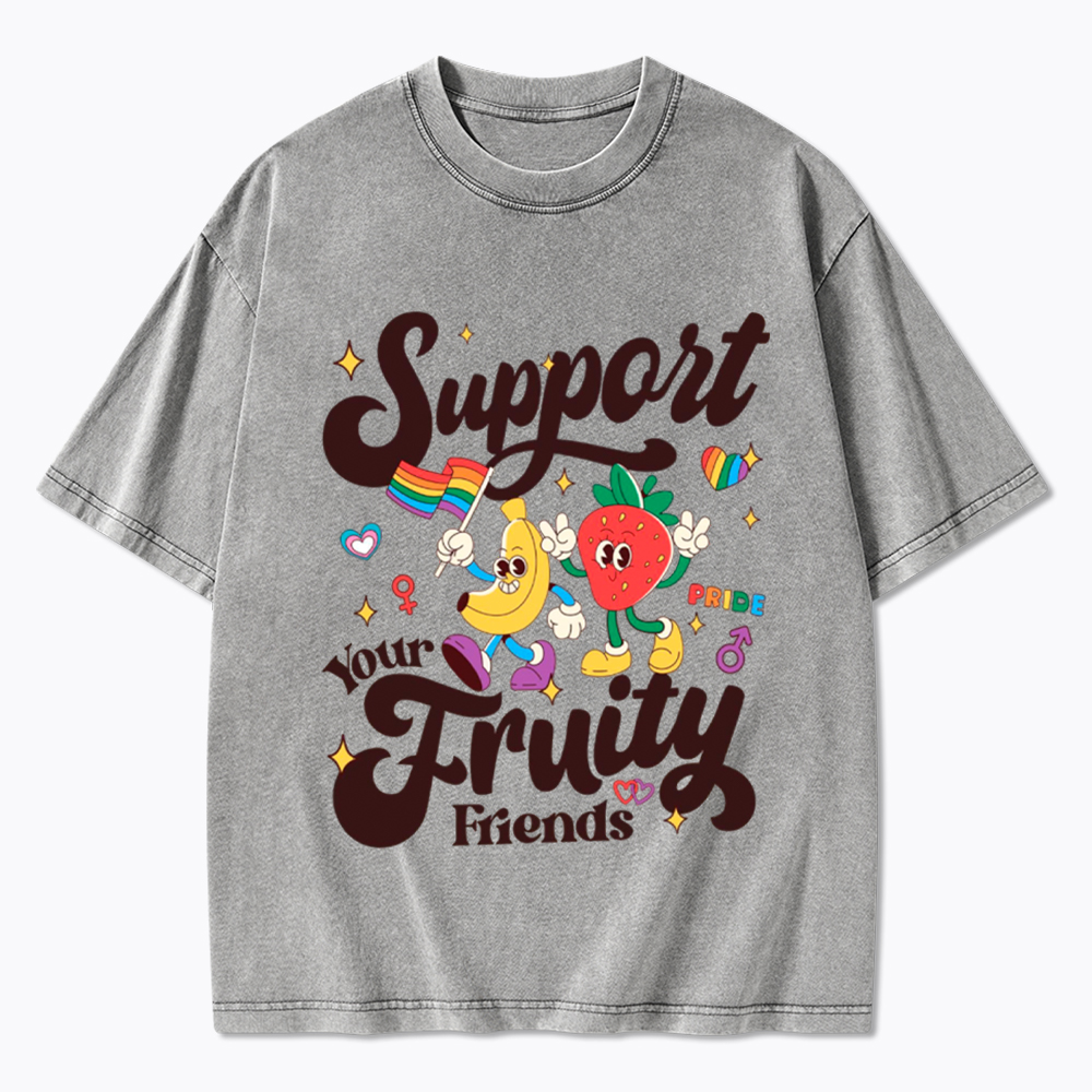 Support Your Fruity Friends Washed T-Shirt