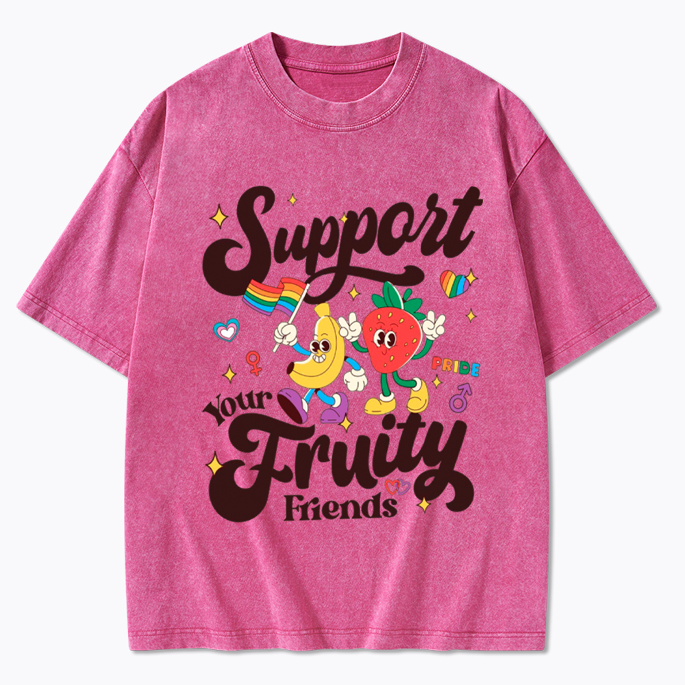 Support Your Fruity Friends Washed T-Shirt