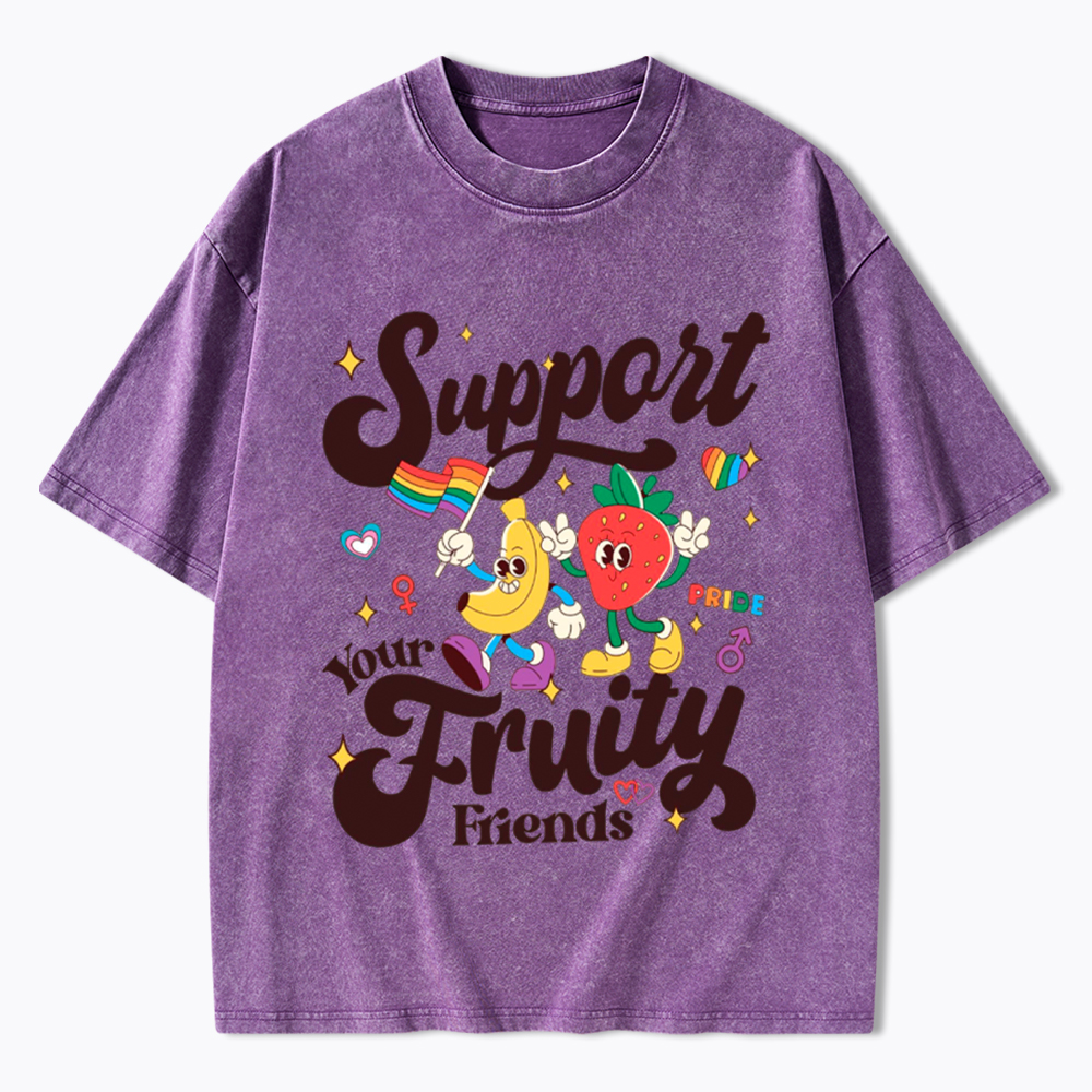 Support Your Fruity Friends Washed T-Shirt