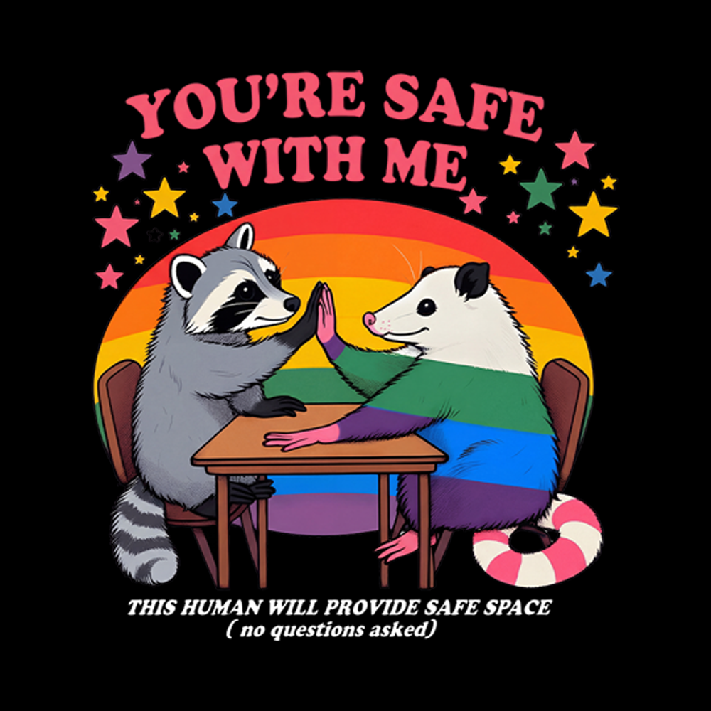 You Are Safe With Me V-Neck Classic T-Shirt