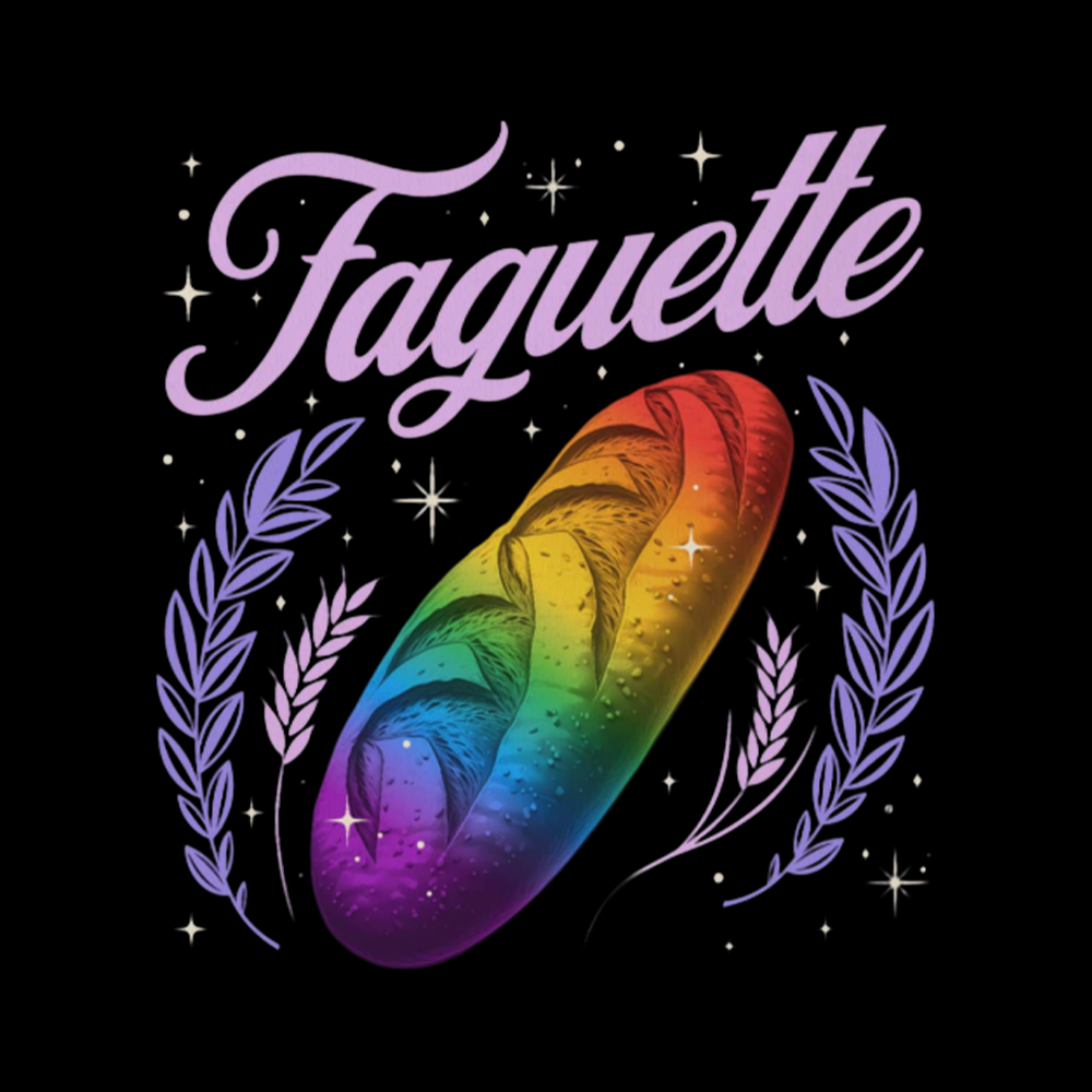 LGBT Baguette Cropped T-Shirt