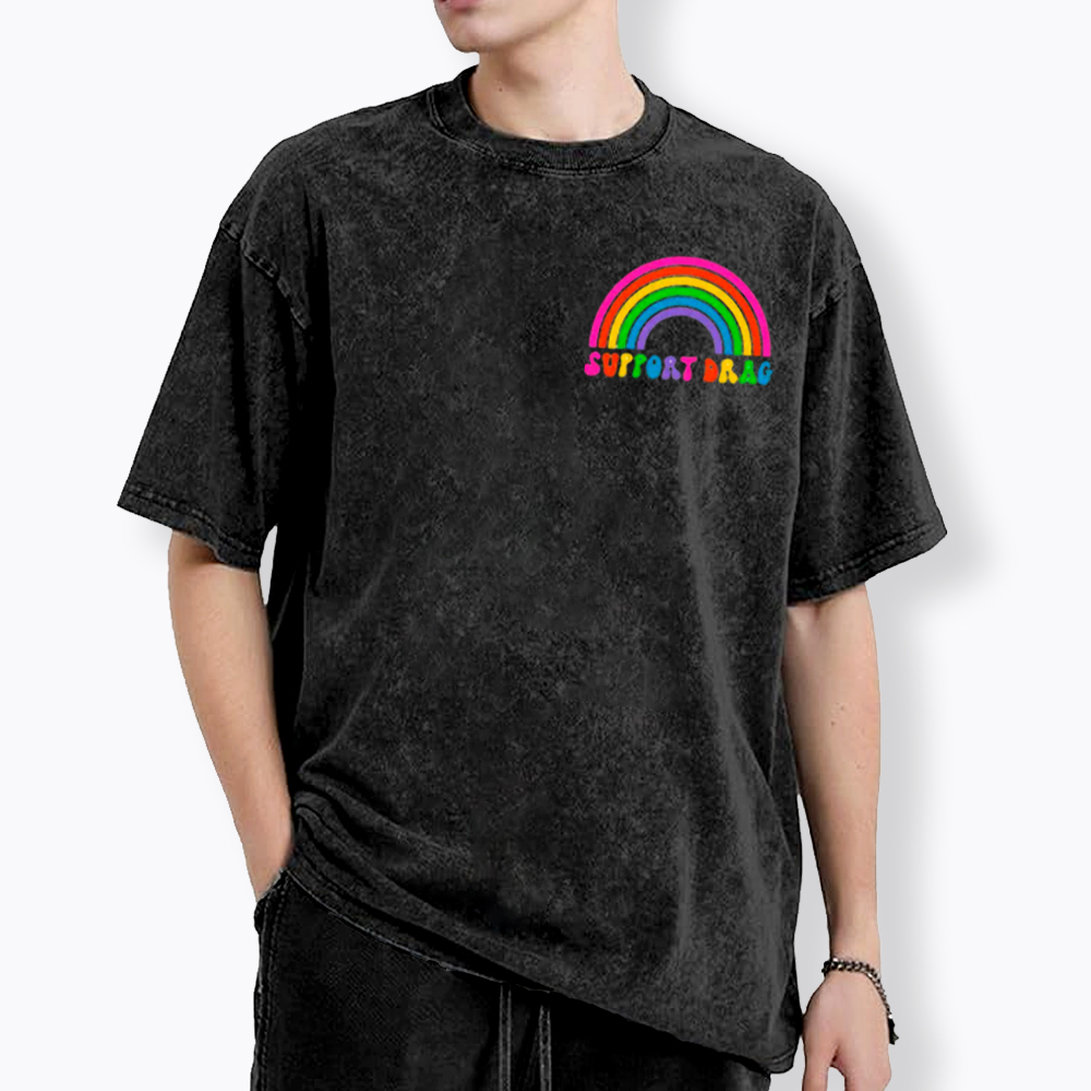 Support Drag Washed T-Shirt