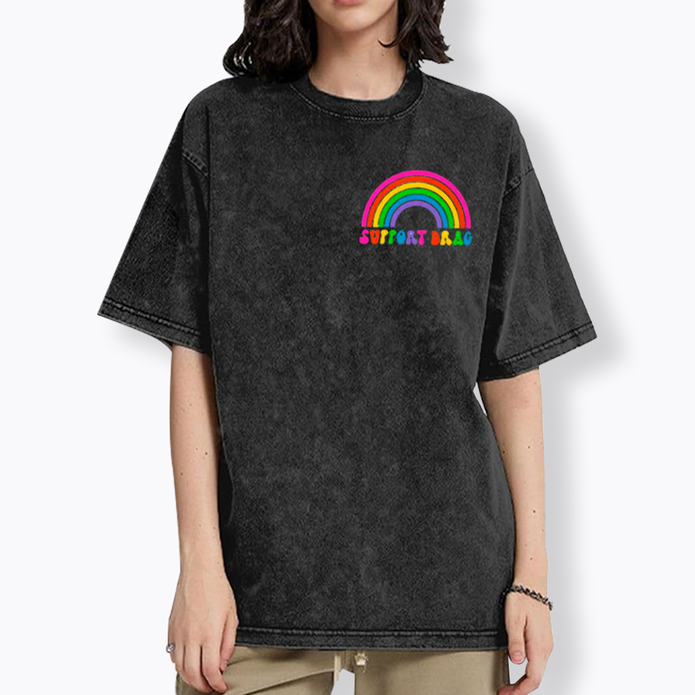 Support Drag Washed T-Shirt