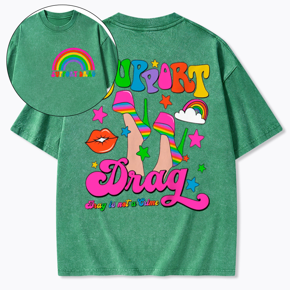 Support Drag Washed T-Shirt