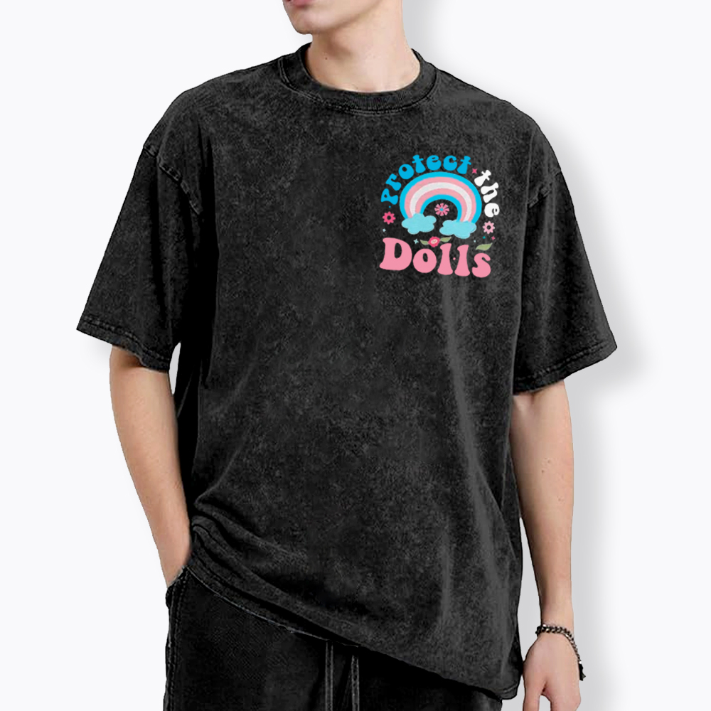 Protect The Dolls Trans Pride Washed T-Shirt