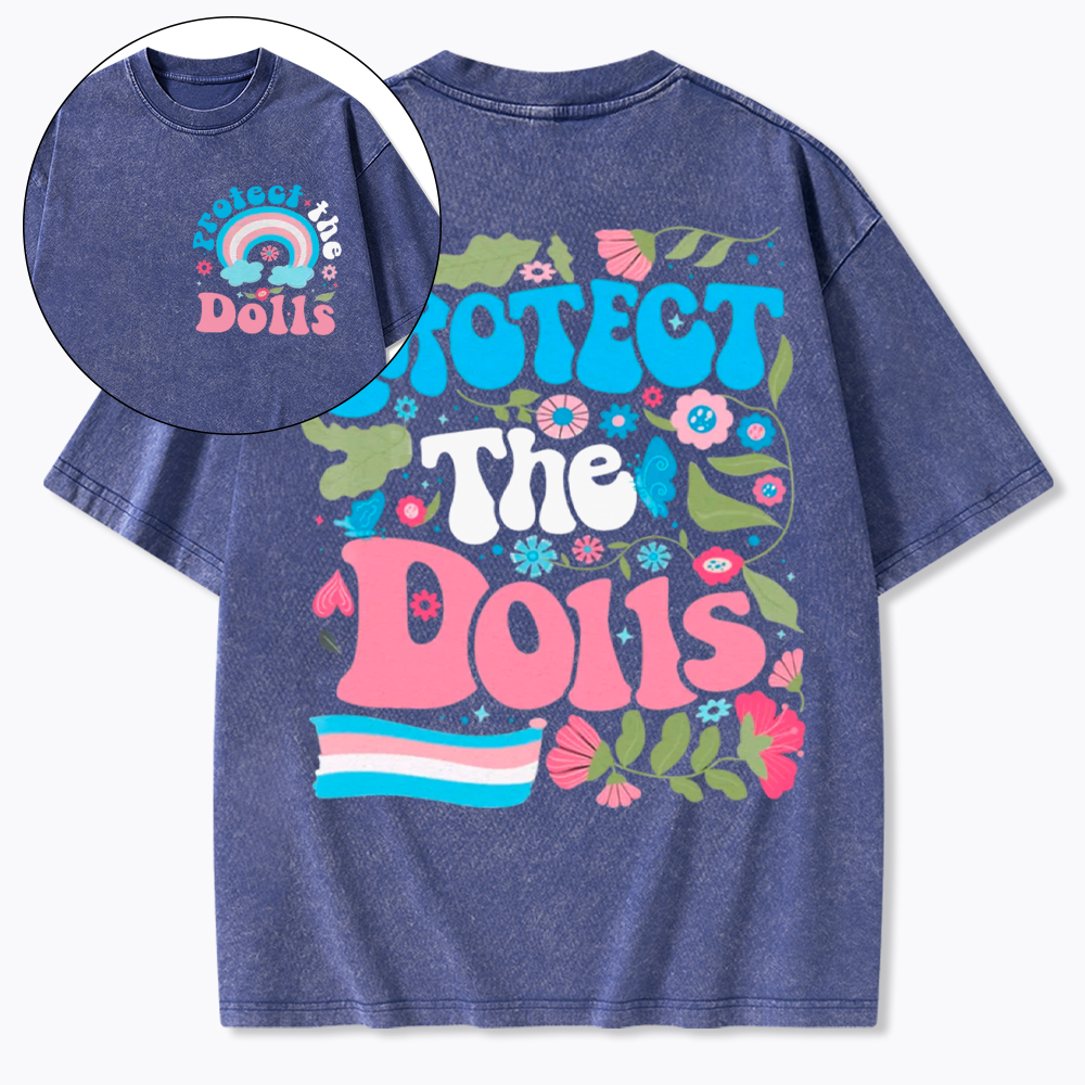 Protect The Dolls Trans Pride Washed T-Shirt