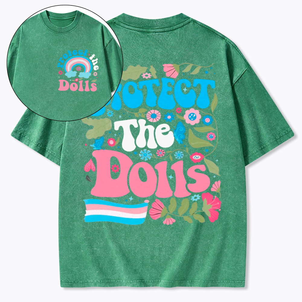 Protect The Dolls Trans Pride Washed T-Shirt