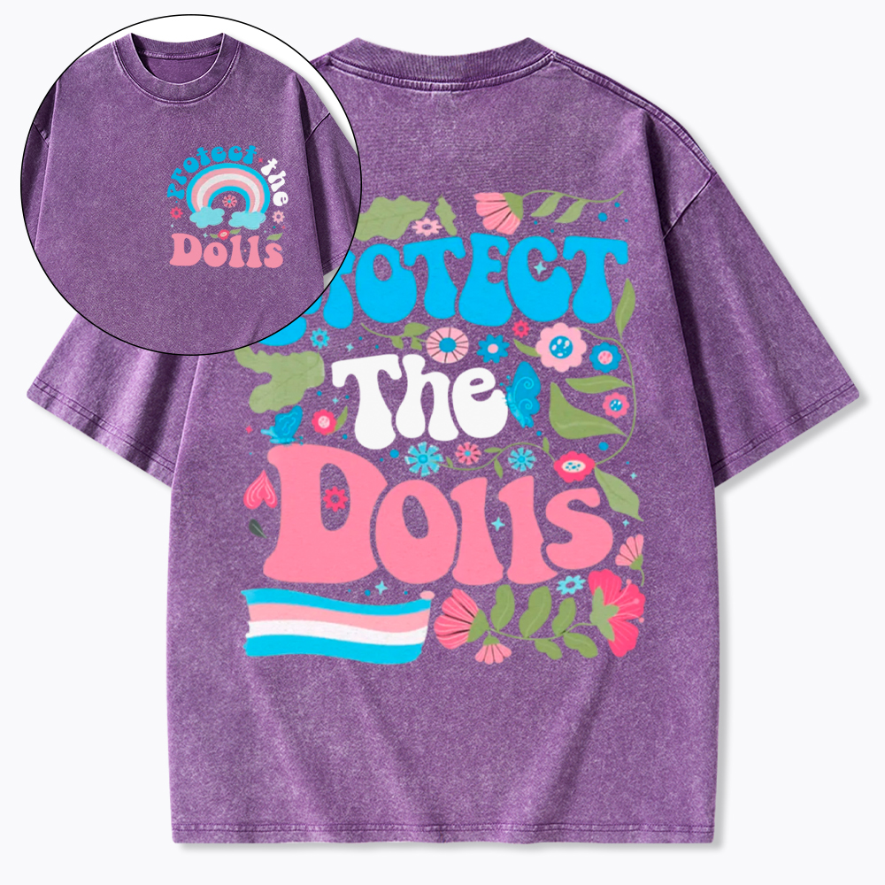 Protect The Dolls Trans Pride Washed T-Shirt