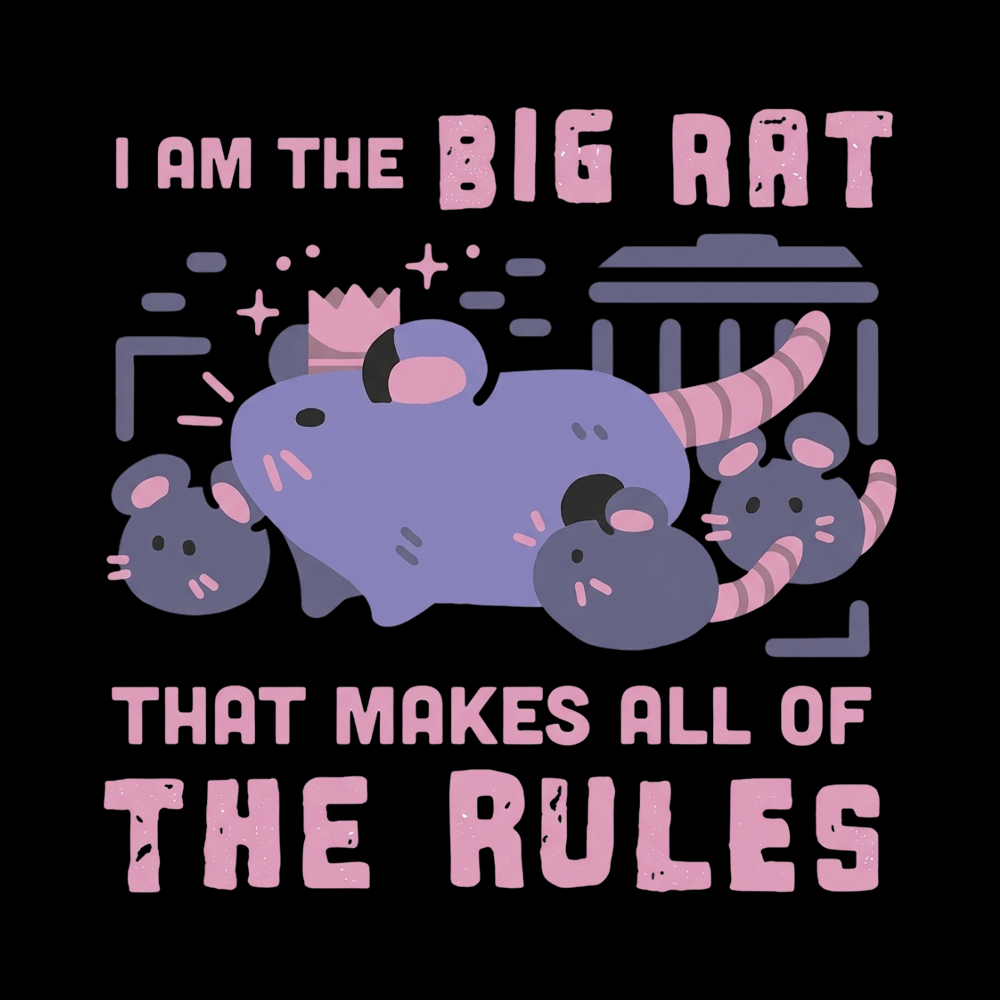 I Am The Big Rat Thst Mskes All Of The Rules Off Shoulder T-shirt