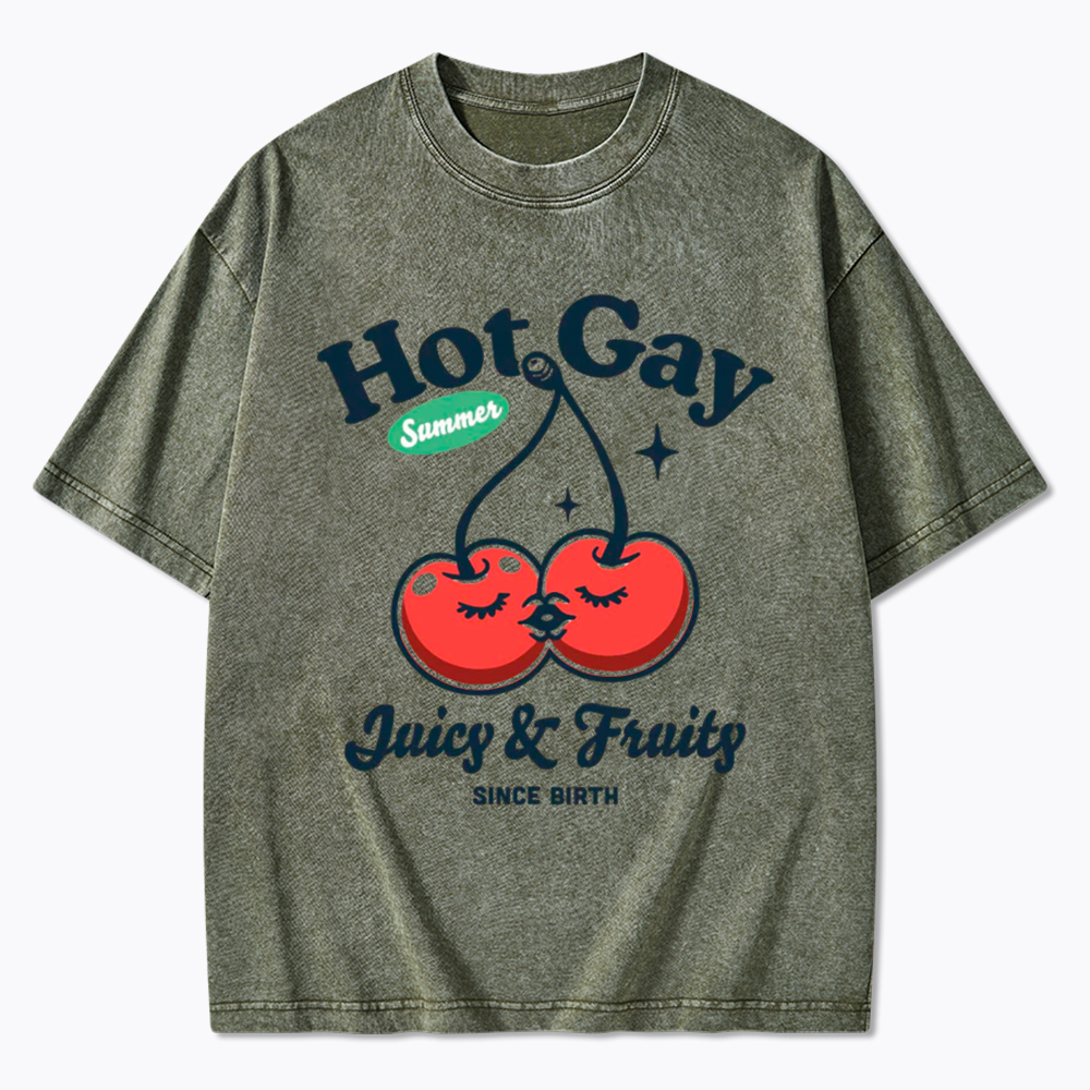 Hot Gay Summer Washed T-Shirt