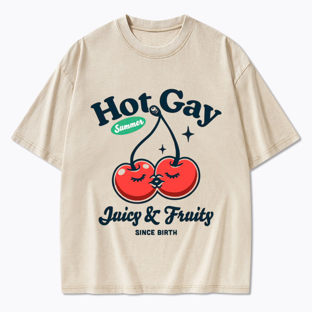 Hot Gay Summer Washed T-Shirt