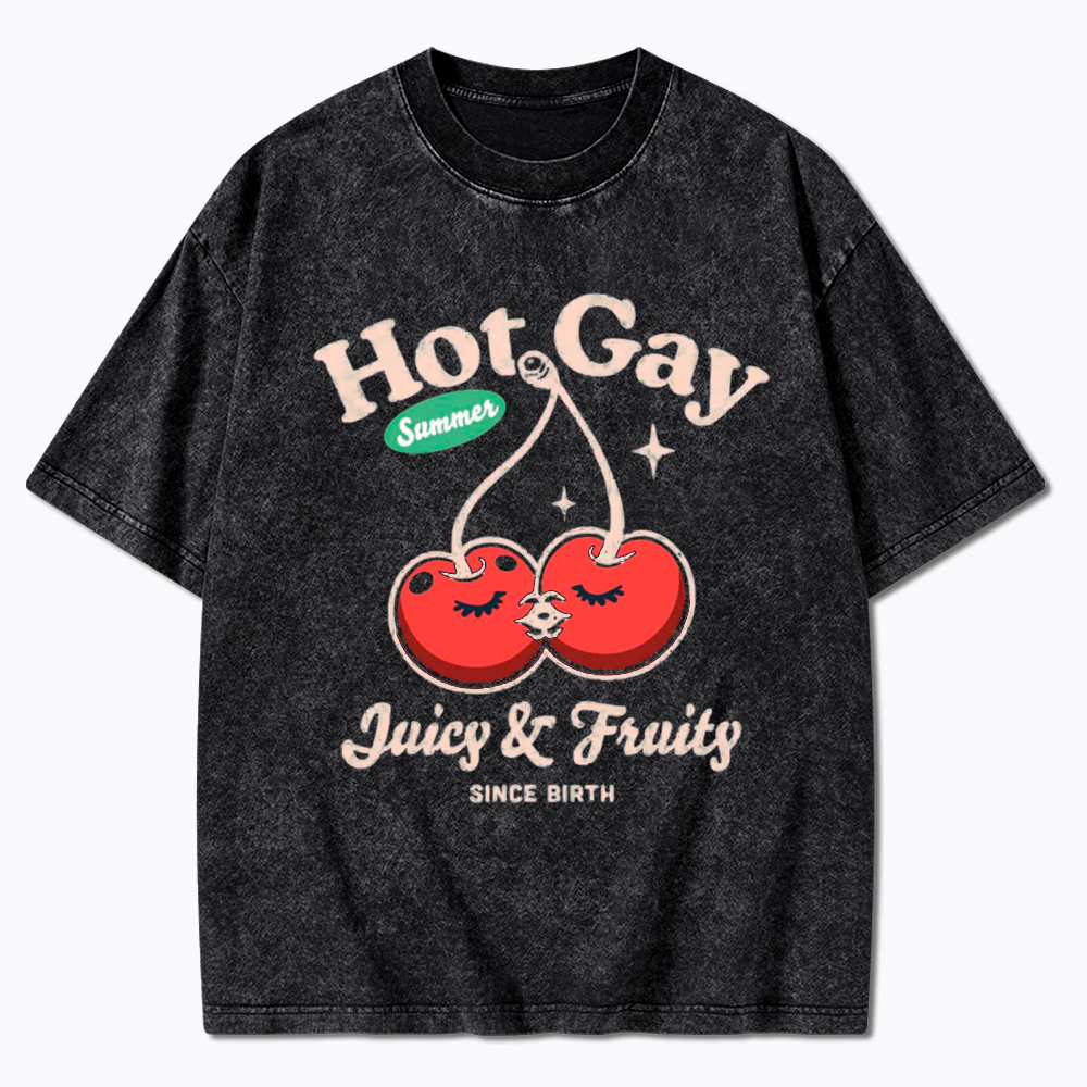 Hot Gay Summer Washed T-Shirt
