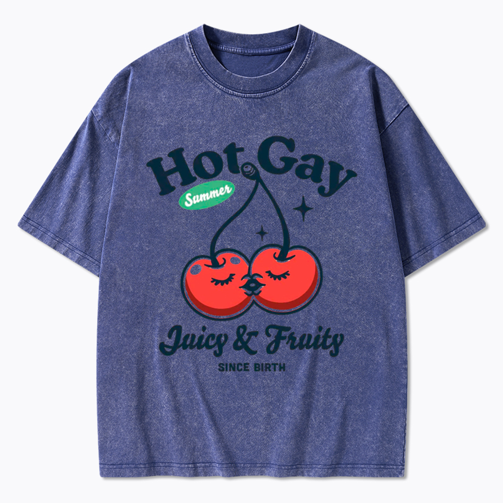 Hot Gay Summer Washed T-Shirt