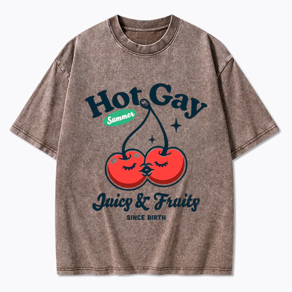 Hot Gay Summer Washed T-Shirt