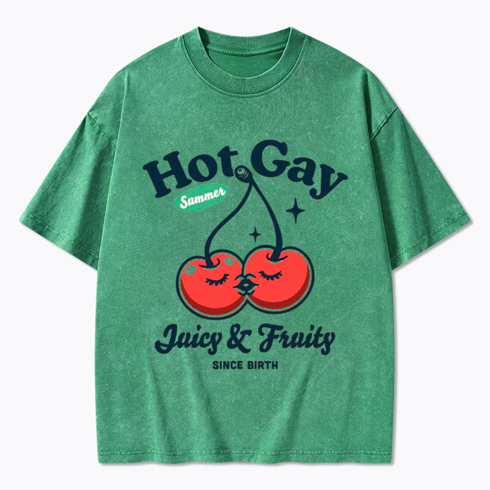 Hot Gay Summer Washed T-Shirt
