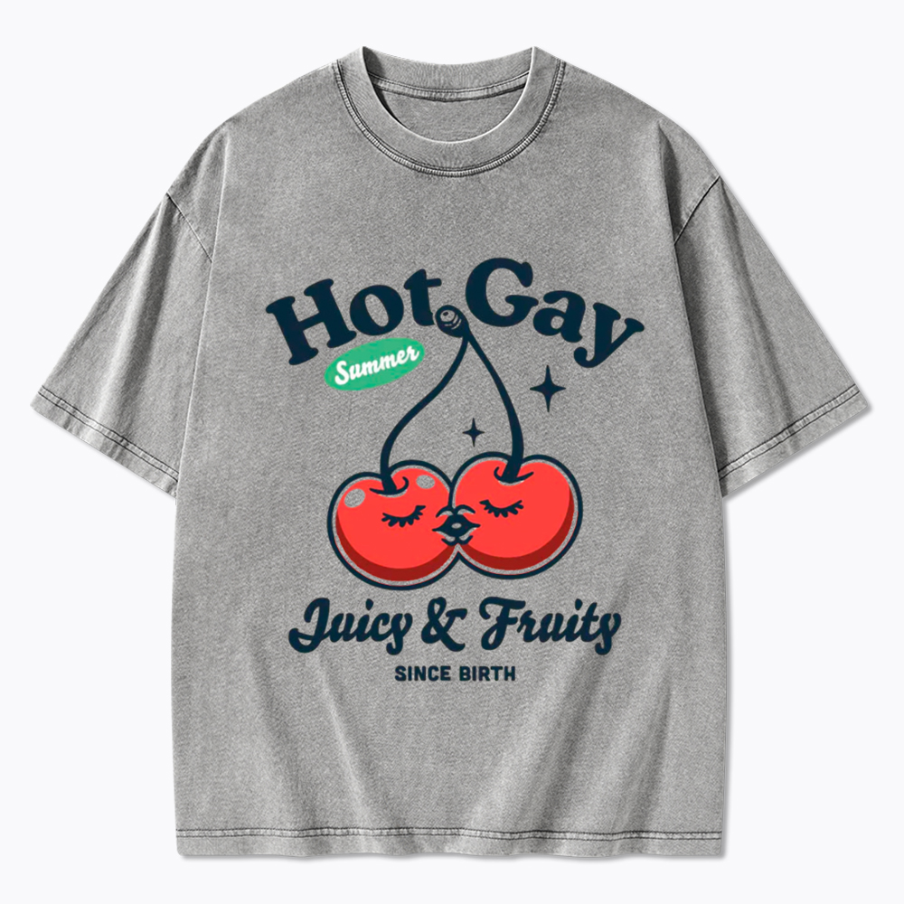 Hot Gay Summer Washed T-Shirt