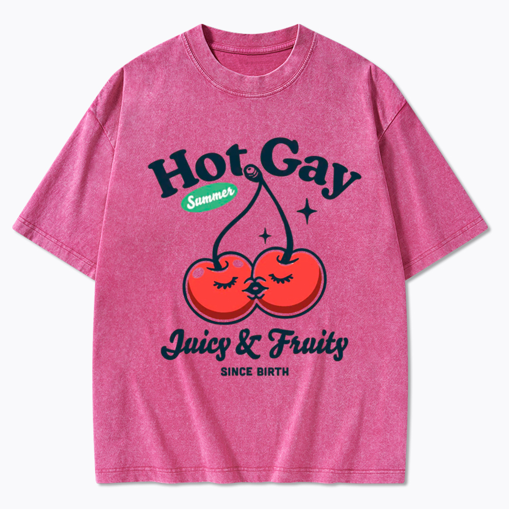 Hot Gay Summer Washed T-Shirt