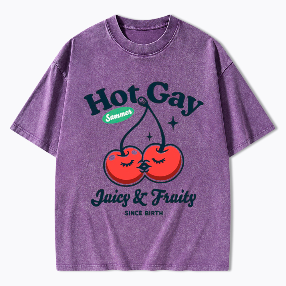 Hot Gay Summer Washed T-Shirt