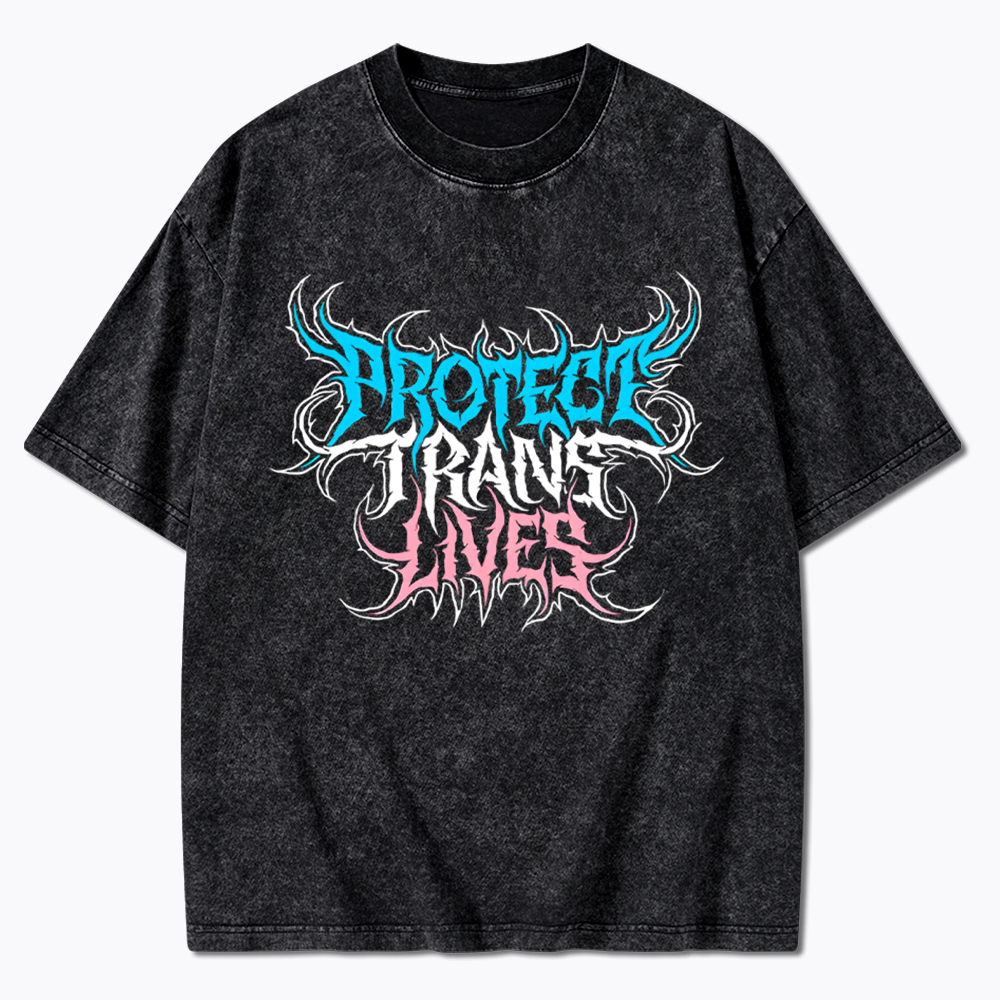 Protect Trans Lives Washed T-Shirt