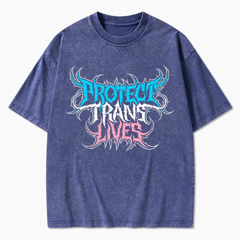 Protect Trans Lives Washed T-Shirt