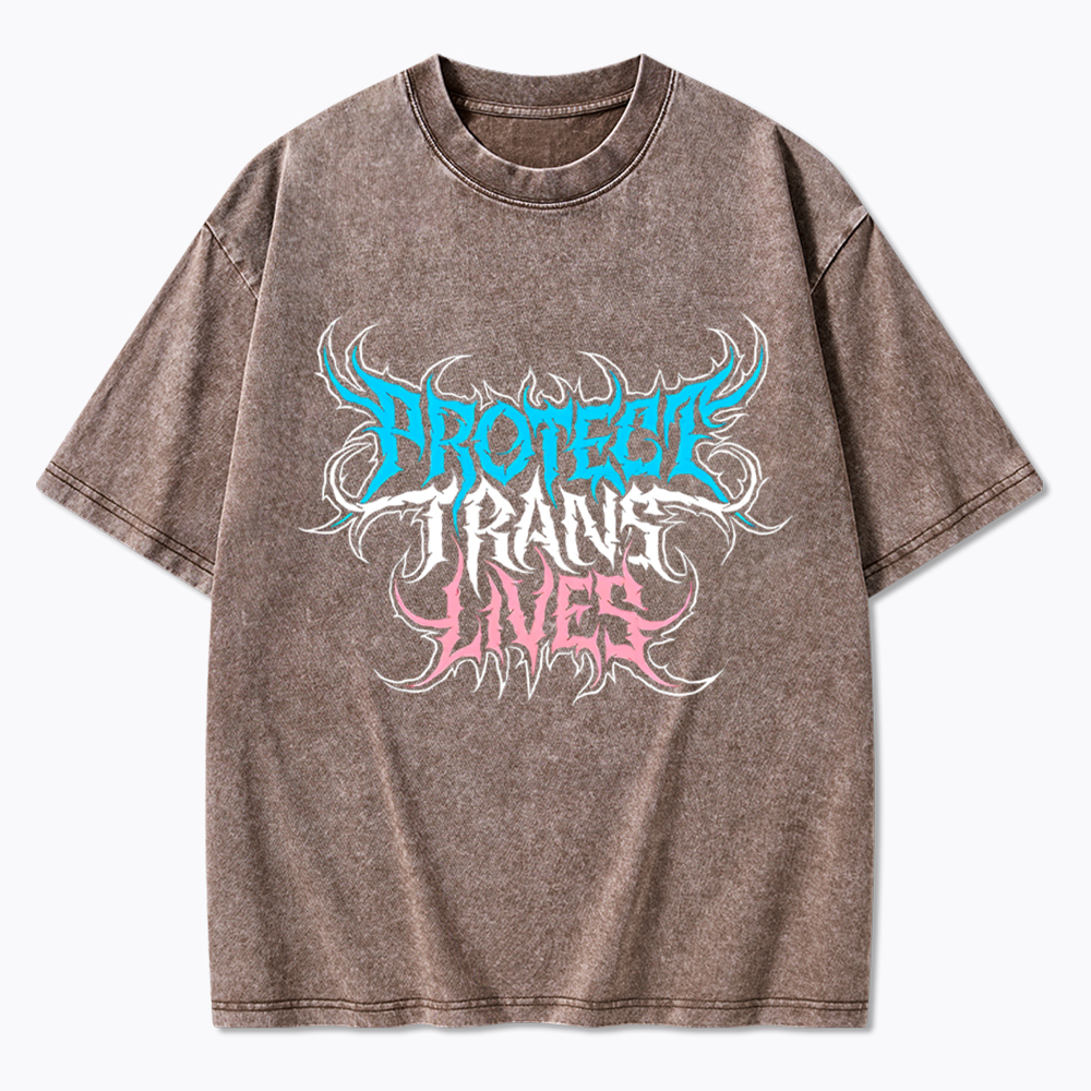 Protect Trans Lives Washed T-Shirt