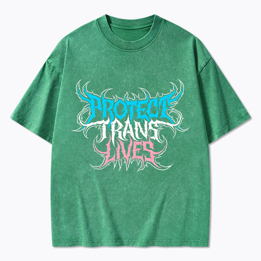 Protect Trans Lives Washed T-Shirt