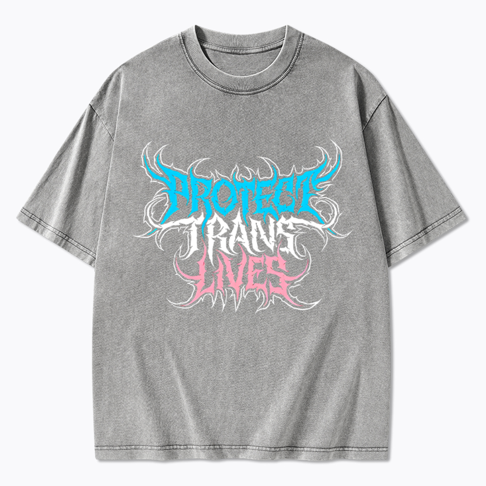 Protect Trans Lives Washed T-Shirt