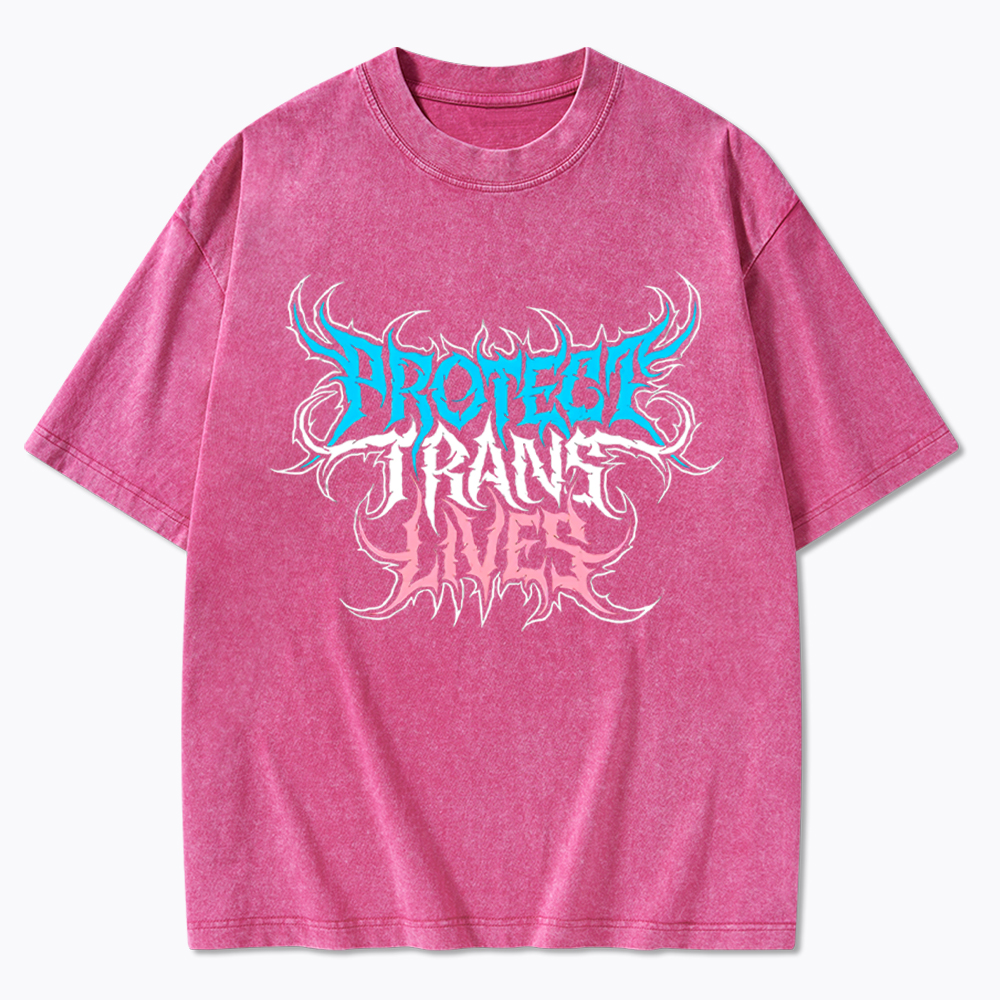 Protect Trans Lives Washed T-Shirt