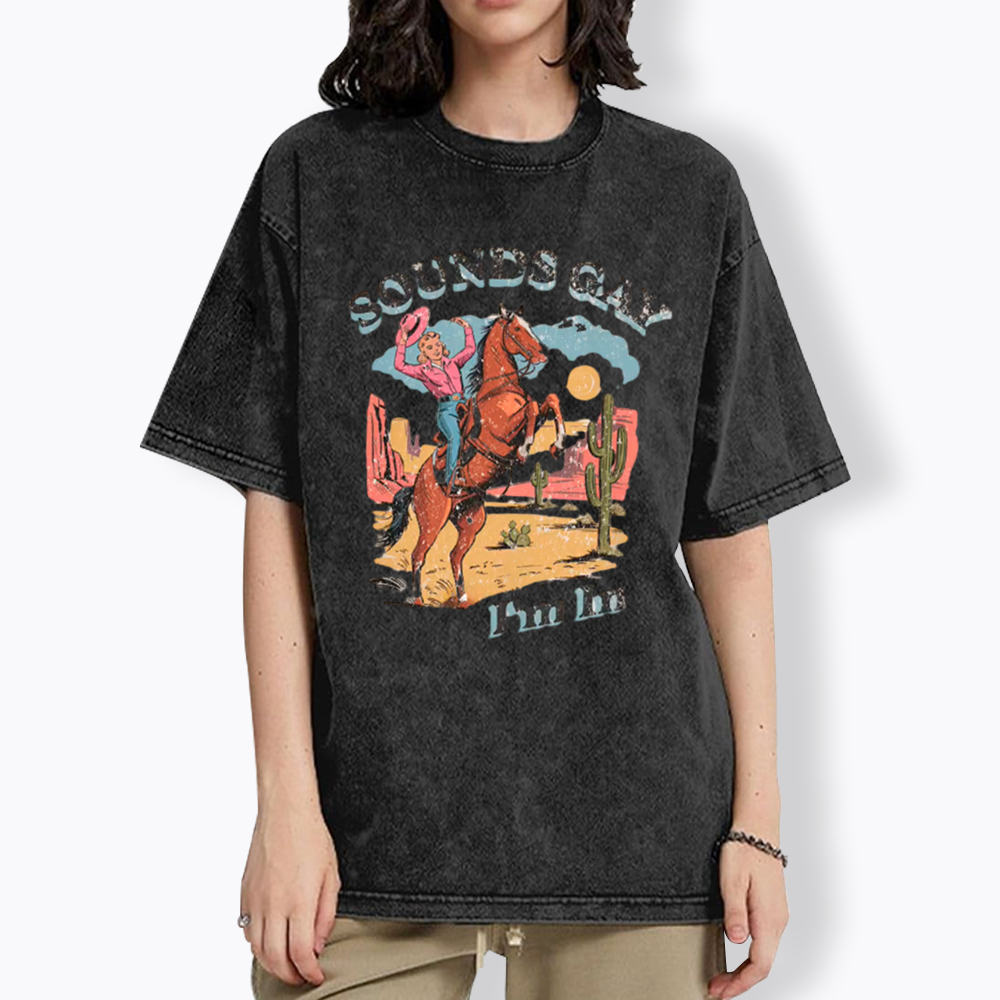 SOUNDS GAY Im In Washed T-Shirt