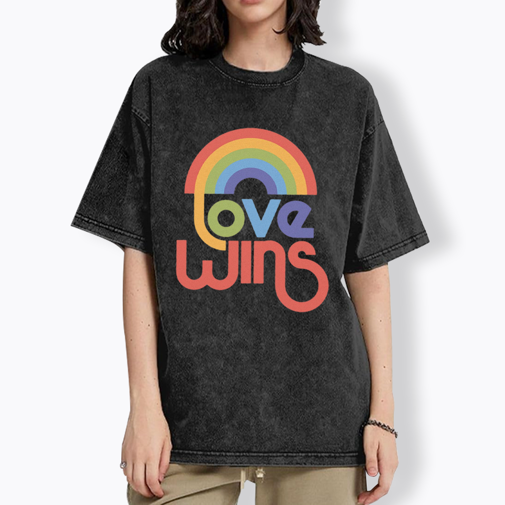 Love Wins Washed T-Shirt