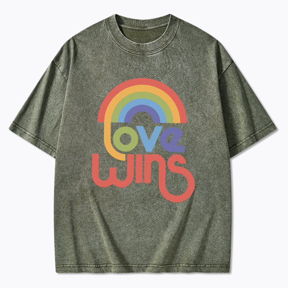 Love Wins Washed T-Shirt